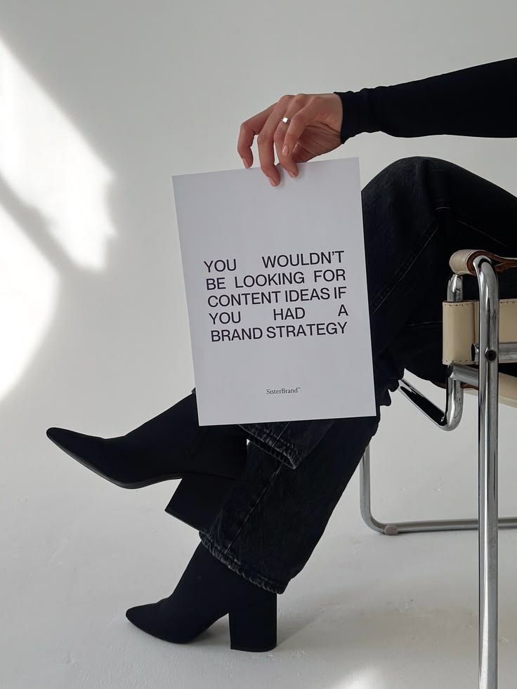 A direct editorial message about the need for brand strategy